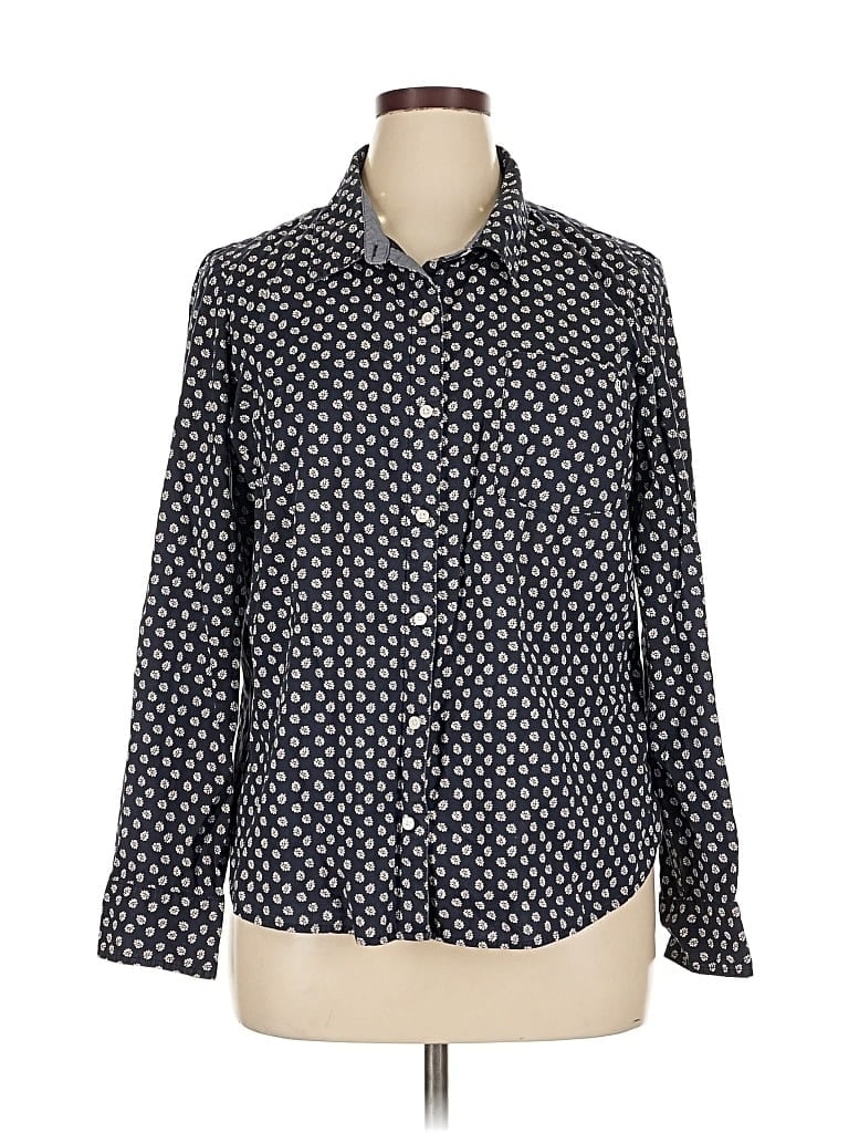 TOMMY HILFIGER Pre-owned Long Sleeve Button Down Shirt In Blue