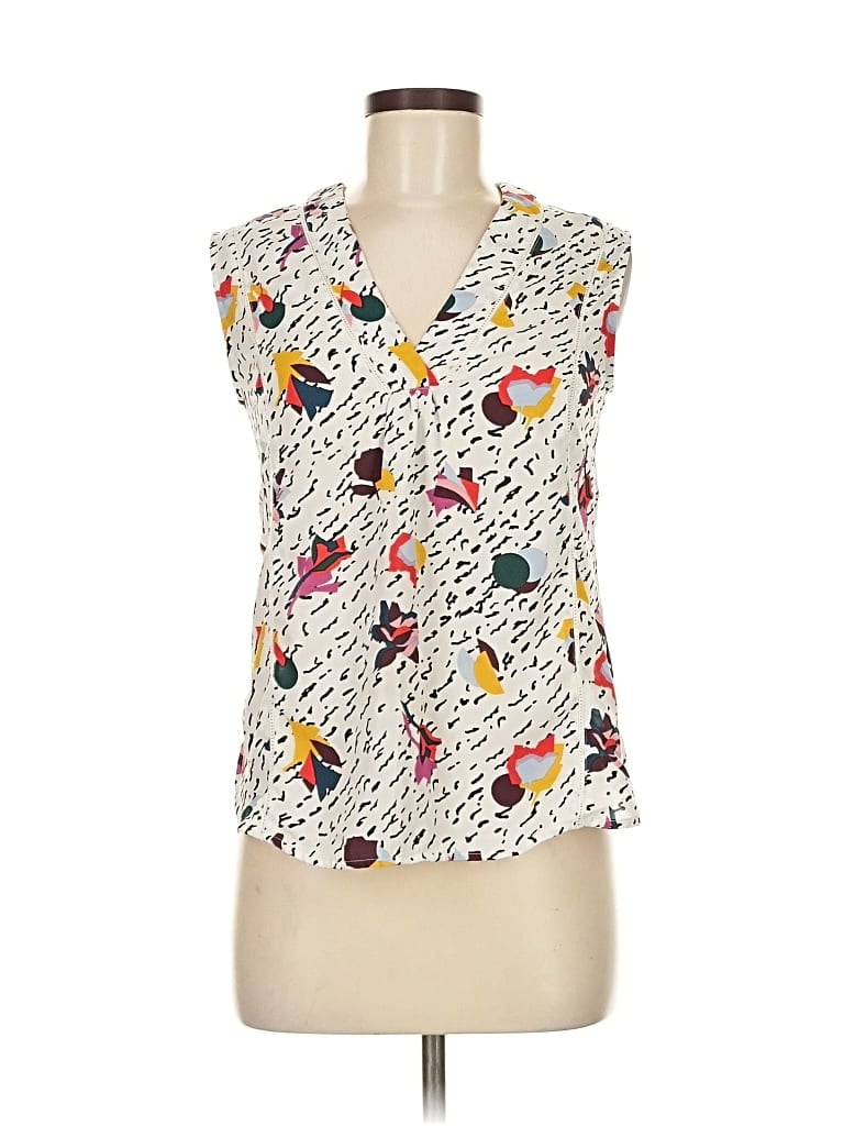 HALOGEN Pre-owned Sleeveless Blouse In White