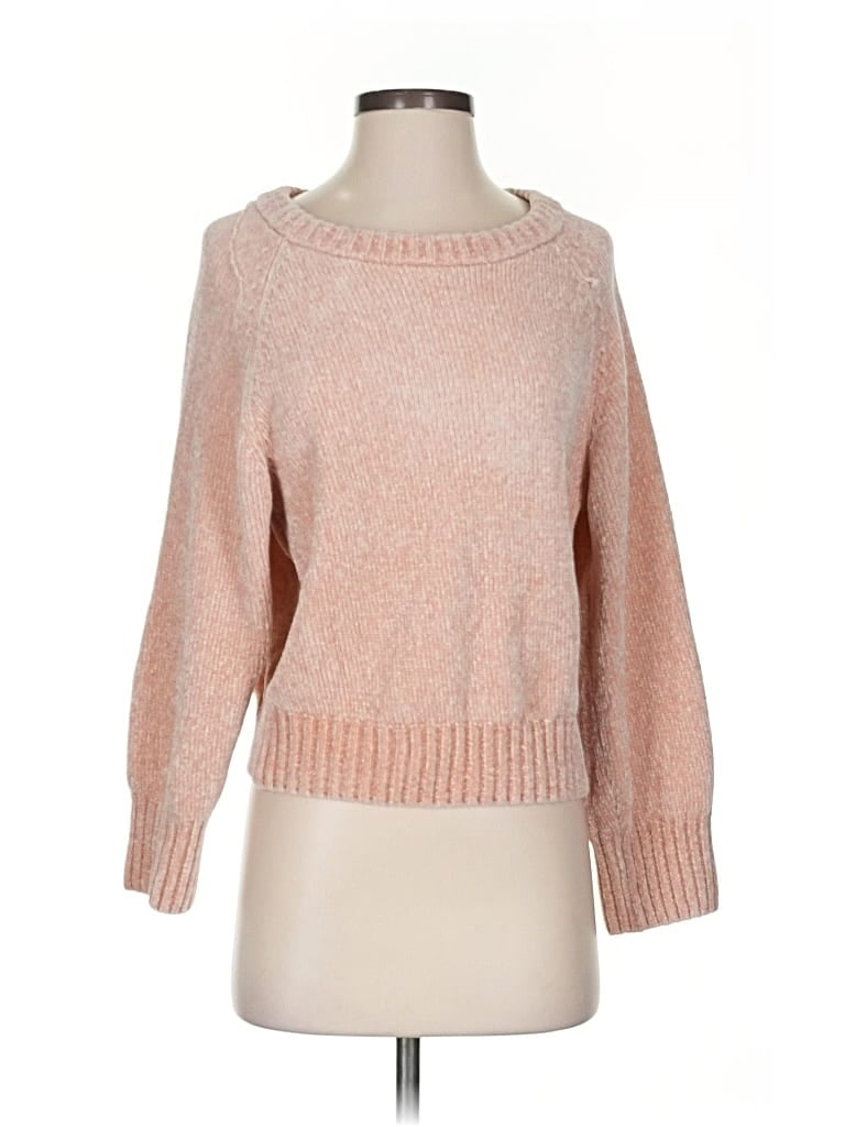 Pre-owned H&m Pullover Sweater In Pink