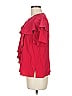 Ungaro 100% Viscose Red Short Sleeve Blouse Size M - photo 5