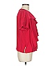 Ungaro 100% Viscose Red Short Sleeve Blouse Size M - photo 4