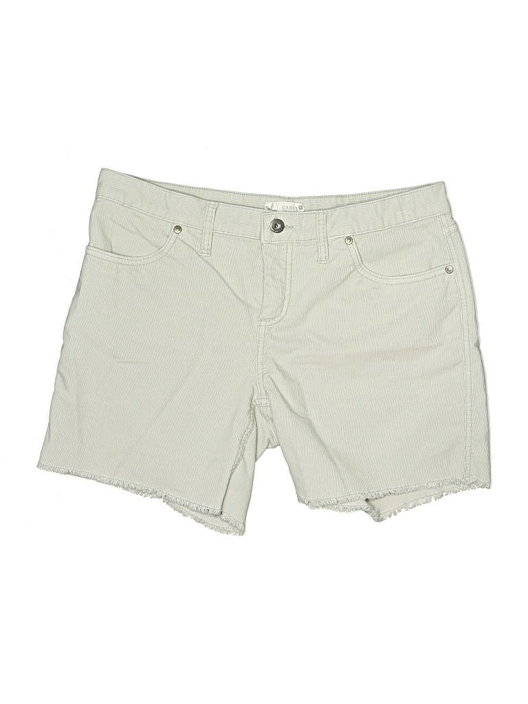 Pre-owned Carve Designs Khaki Shorts In White
