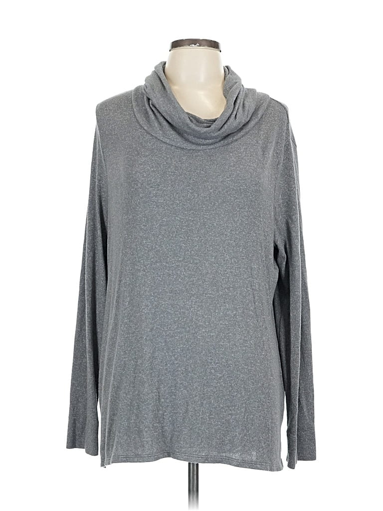 Pre-owned Ann Taylor Loft Outlet Turtleneck Sweater In Gray