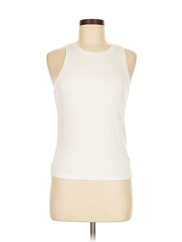 Pre-owned Babaton Sleeveless T-shirt In White