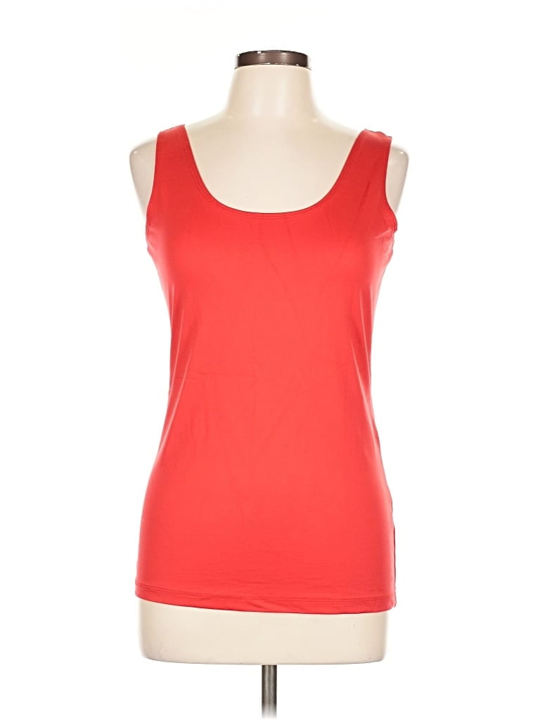 A'NUE LIGNE Pre-owned Tank Top Red Strapless Neckline Tops