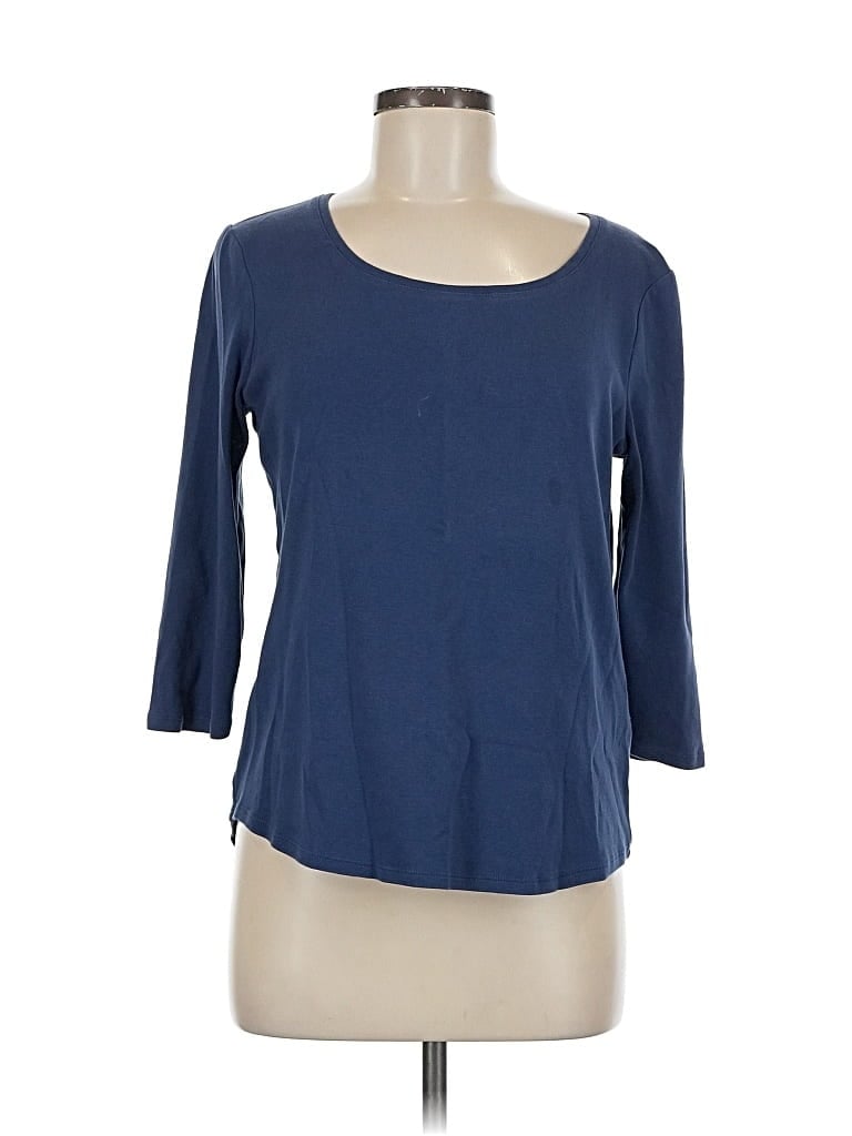 Click to view more detailed imagery on our partner's website Pre-owned Chico's 3/4 Sleeve T-shirt In Blue