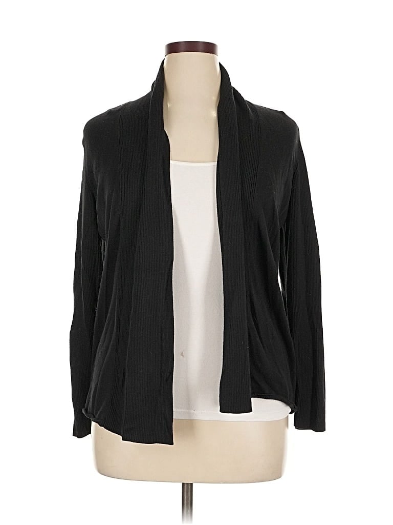 Pre-owned Apt. 9 Cardigan Sweater In Black