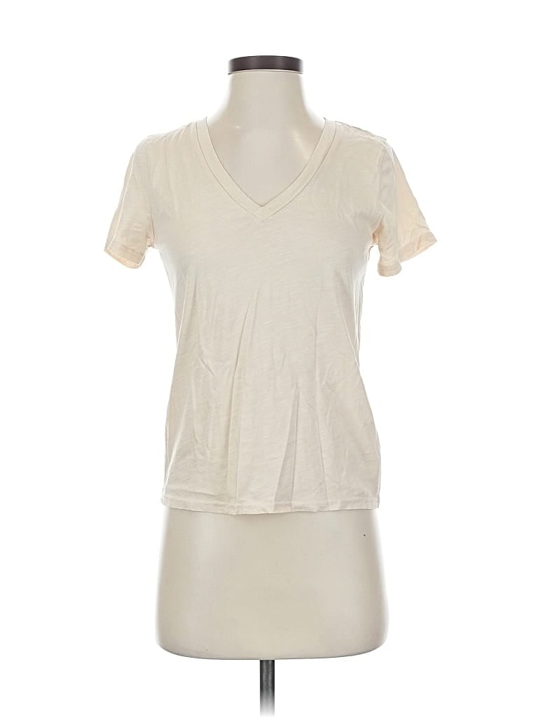 Pre-owned J.crew Factory Store Short Sleeve T-shirt In White