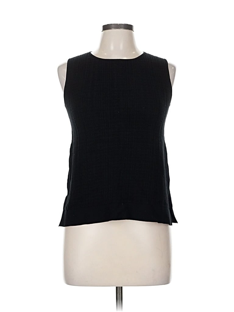 Pre-owned Ann Taylor Sleeveless T-shirt In Black
