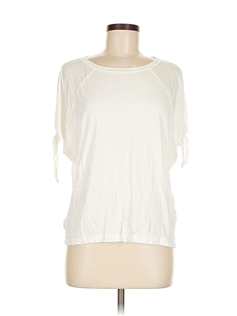 Pre-owned Ann Taylor Loft 3/4 Sleeve T-shirt In White