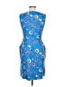 Lands' End Print Blue Cocktail Dress Size 12 (tall) - photo 2