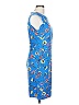 Lands' End Print Blue Cocktail Dress Size 12 (tall) - photo 4