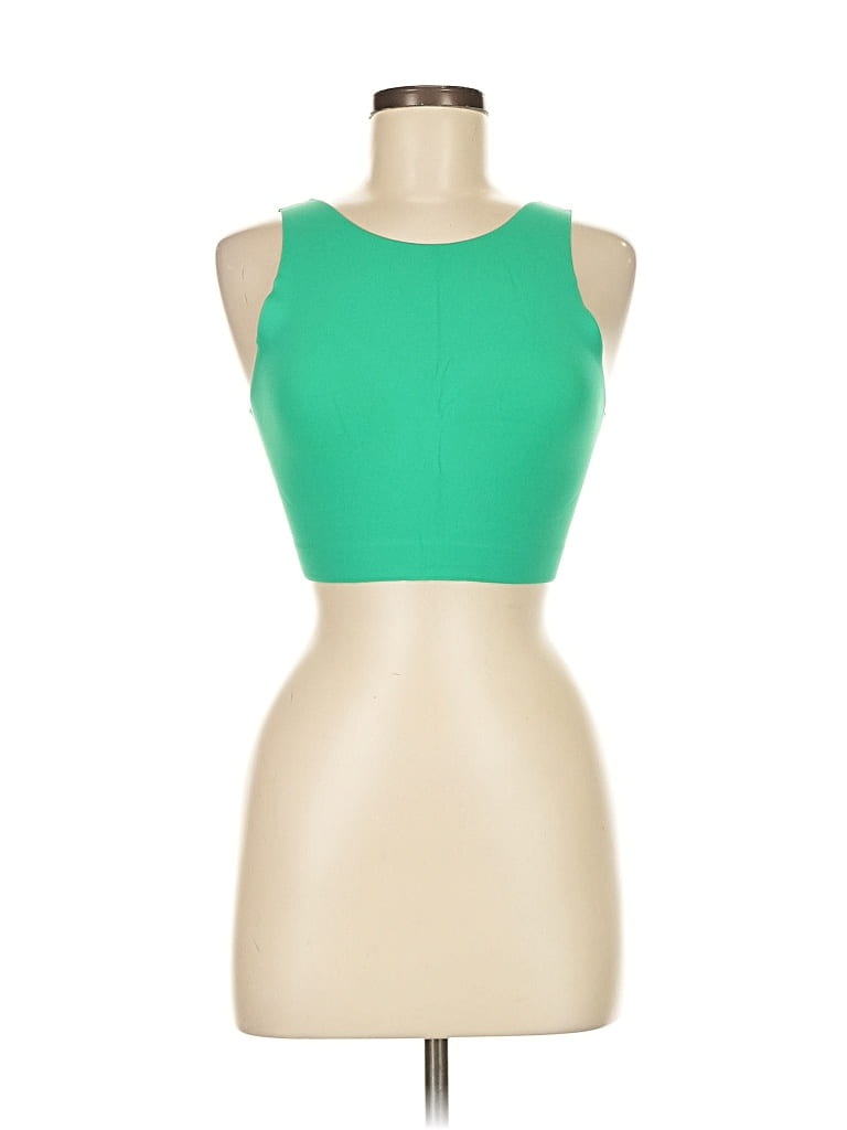 Pre-owned Offline By Aerie Tank Top Green Halter Neckline Tops