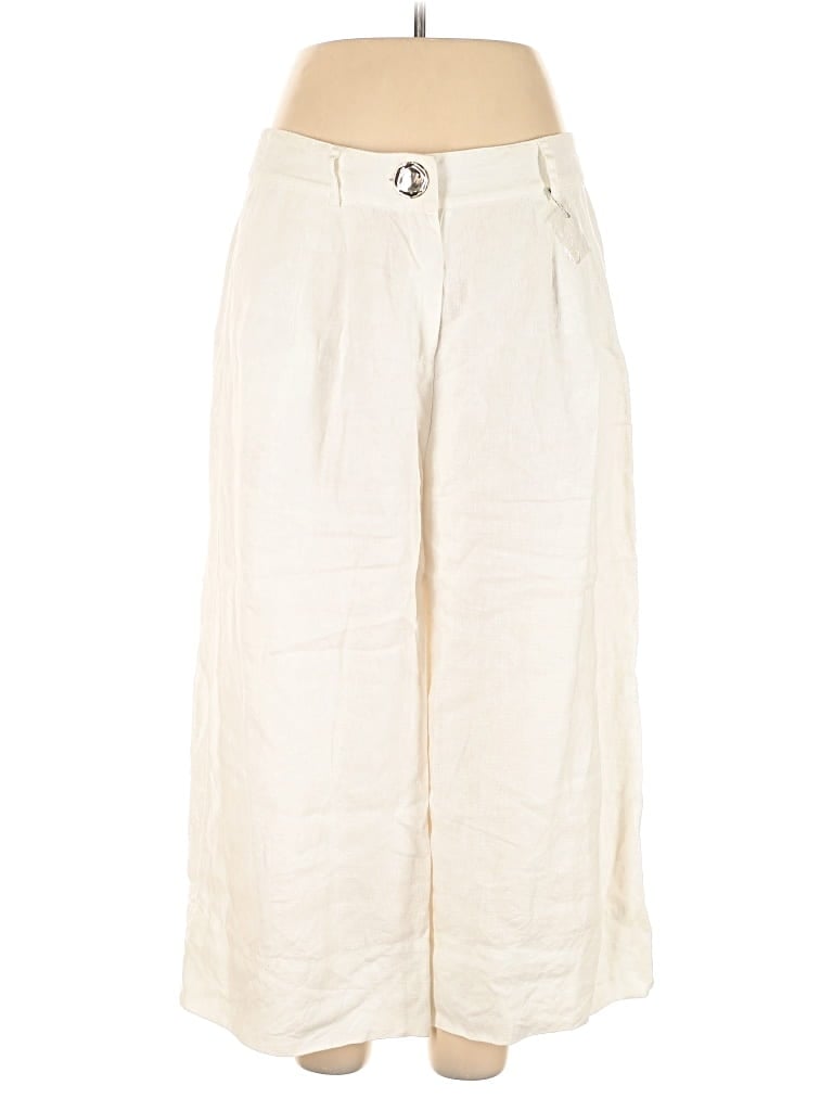 Pre-owned Soft Surroundings Linen Pants In White