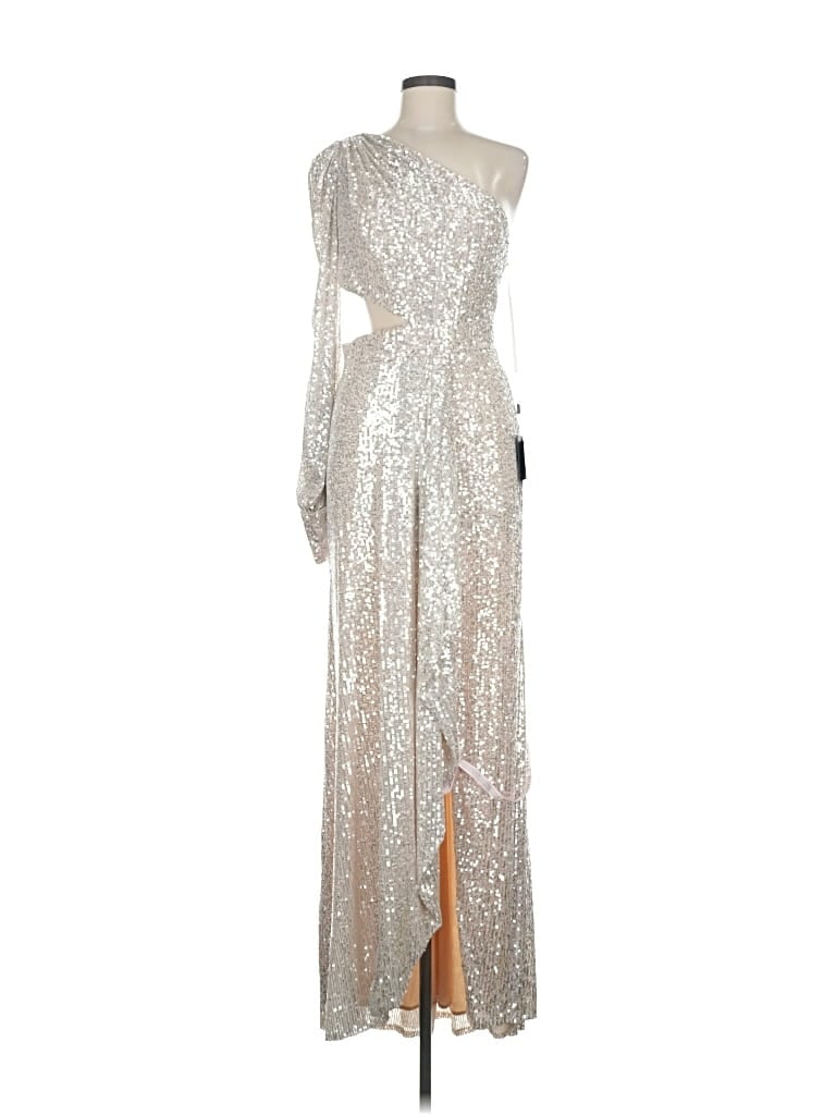 Mac Duggal Cocktail Dress In Silver