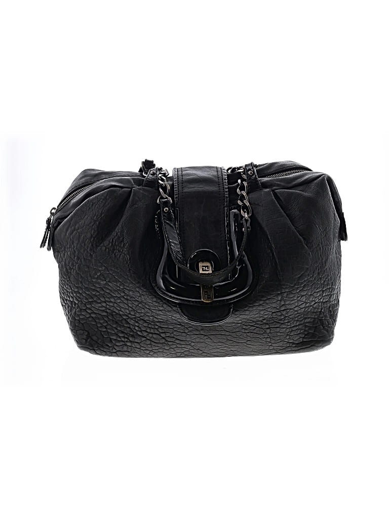Click to view more detailed imagery on our partner's website Pre-owned Fendi Leather Tote Bag In Black