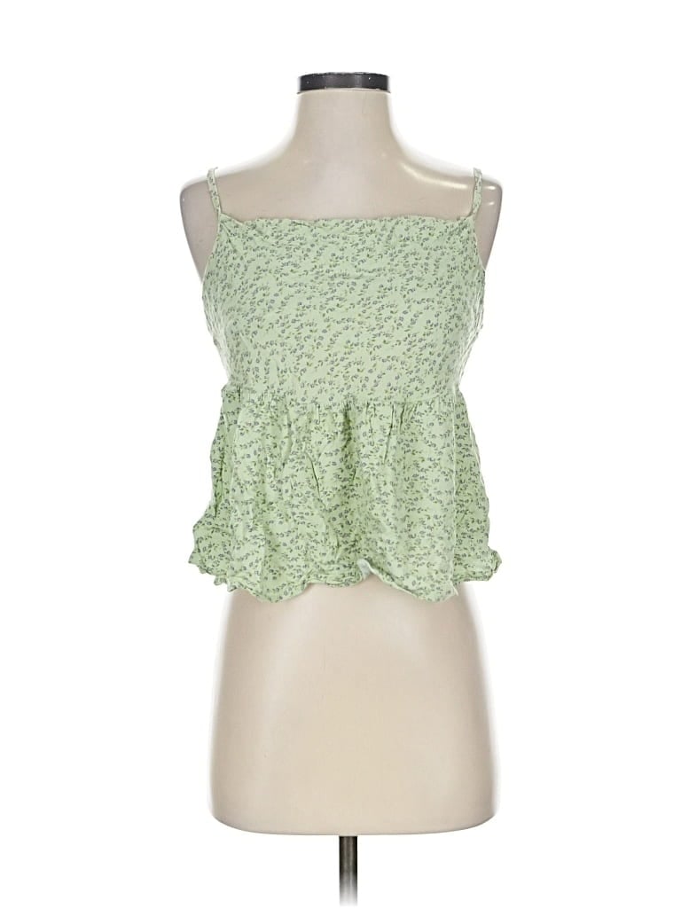 Pre-owned American Eagle Outfitters Sleeveless Blouse In Green