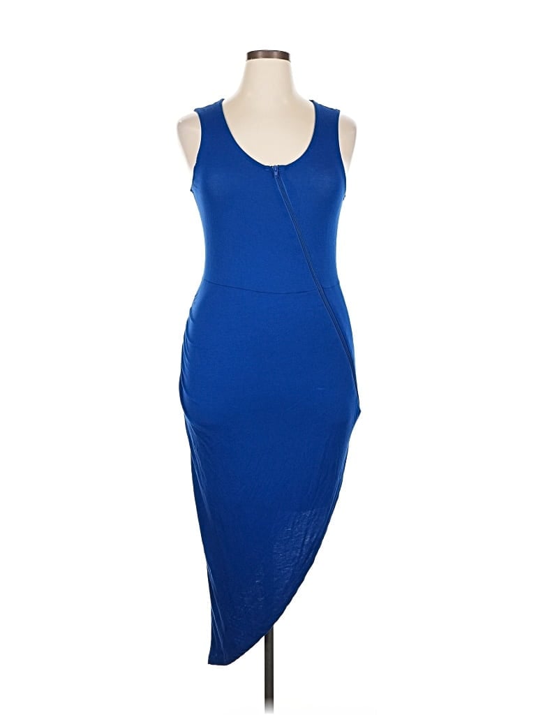 Pre-owned Hot Kiss Cocktail Dress In Blue