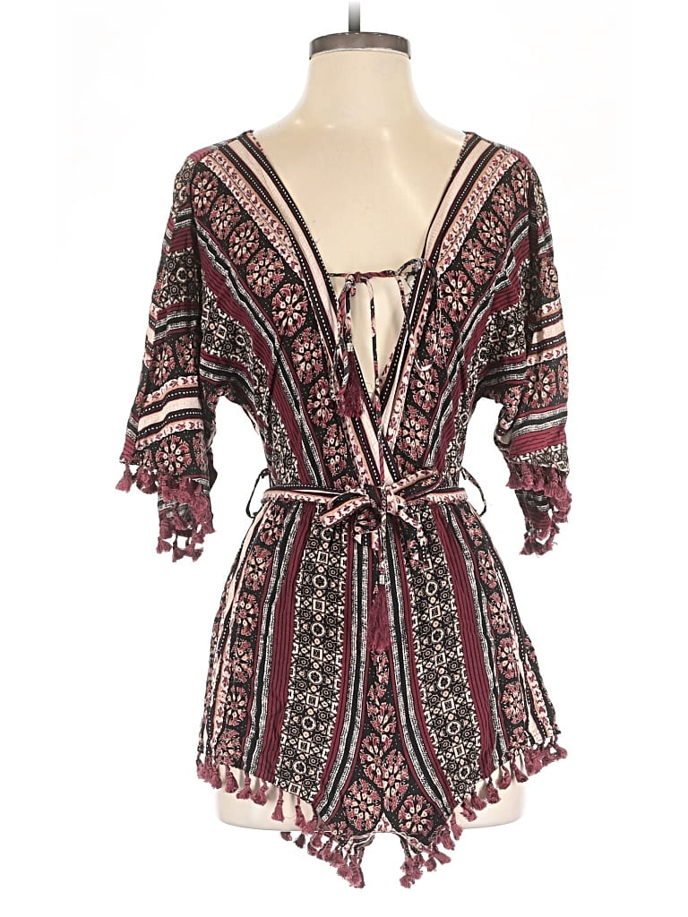 Pre-owned Tobi Romper In Burgundy