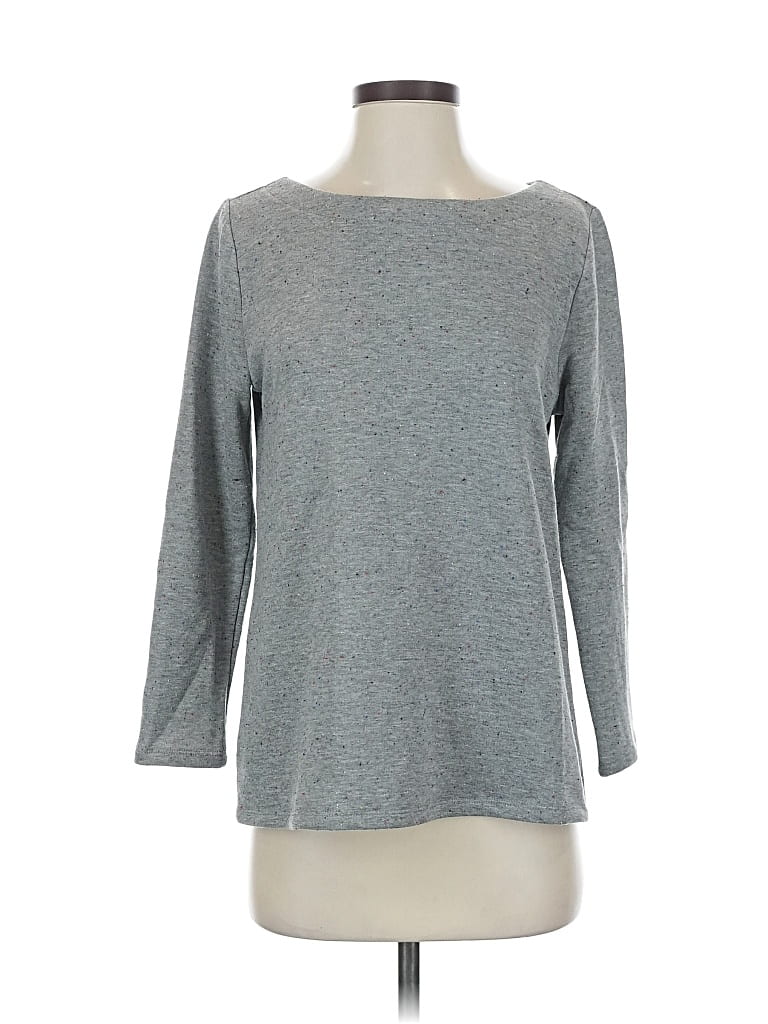 Pre-owned Ann Taylor Loft Pullover Sweater In Gray