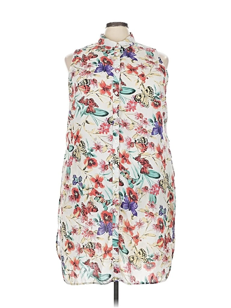 Pre-owned Assorted Brands Casual Dress In White