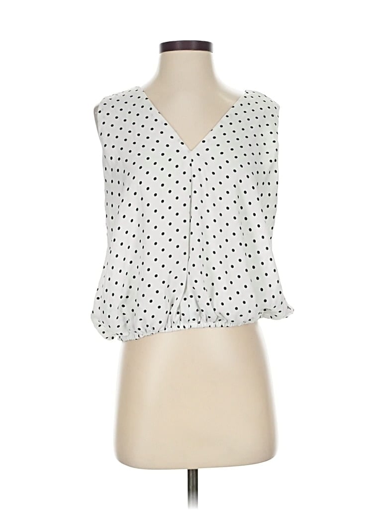 Pre-owned Banana Republic 3/4 Sleeve Blouse In White