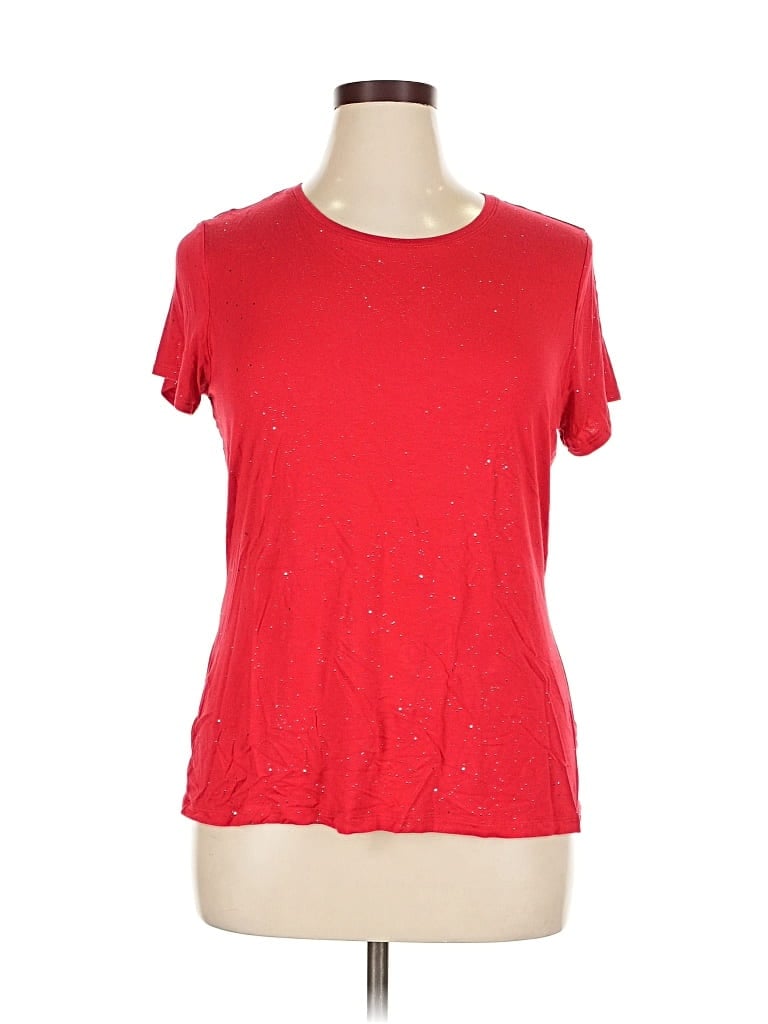 Pre-owned Apt. 9 Short Sleeve T-shirt In Red