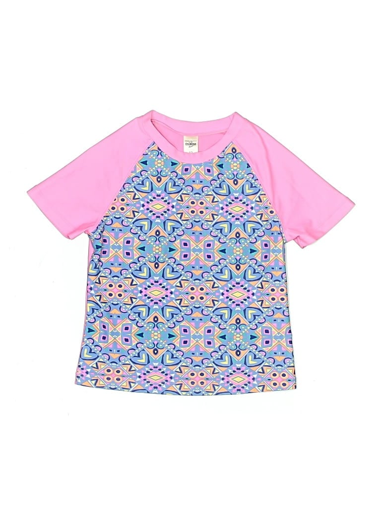 Pre-owned Oshkosh B'gosh Kids' Rash Guard In Pink