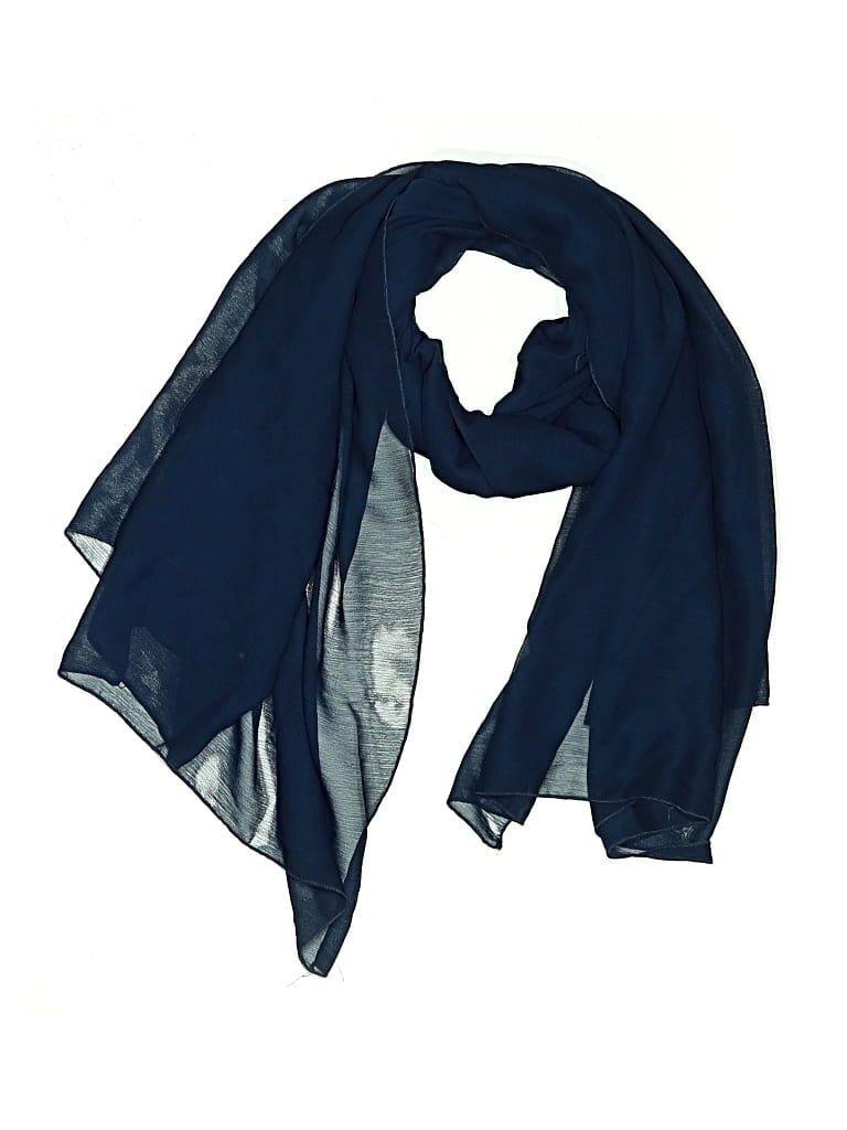 Pre-owned Assorted Brands Scarf In Blue