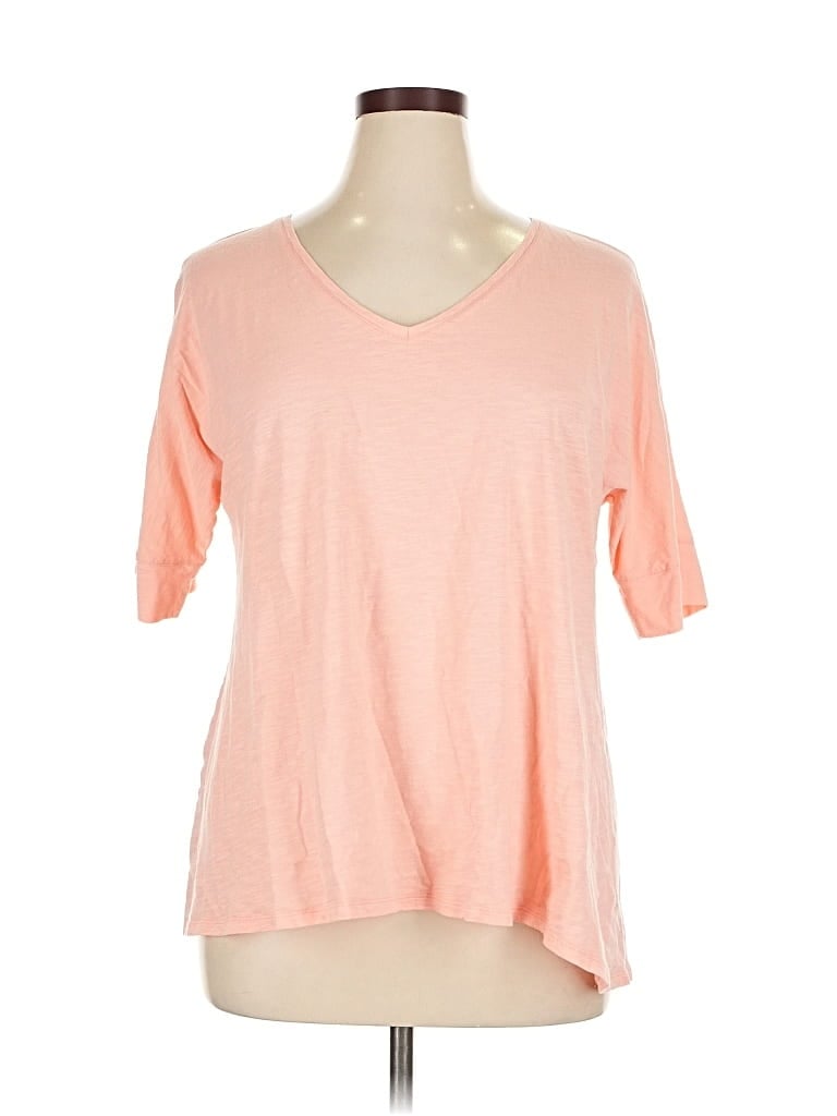 Click to view more detailed imagery on our partner's website Pre-owned Jjill 3/4 Sleeve T-shirt In Pink