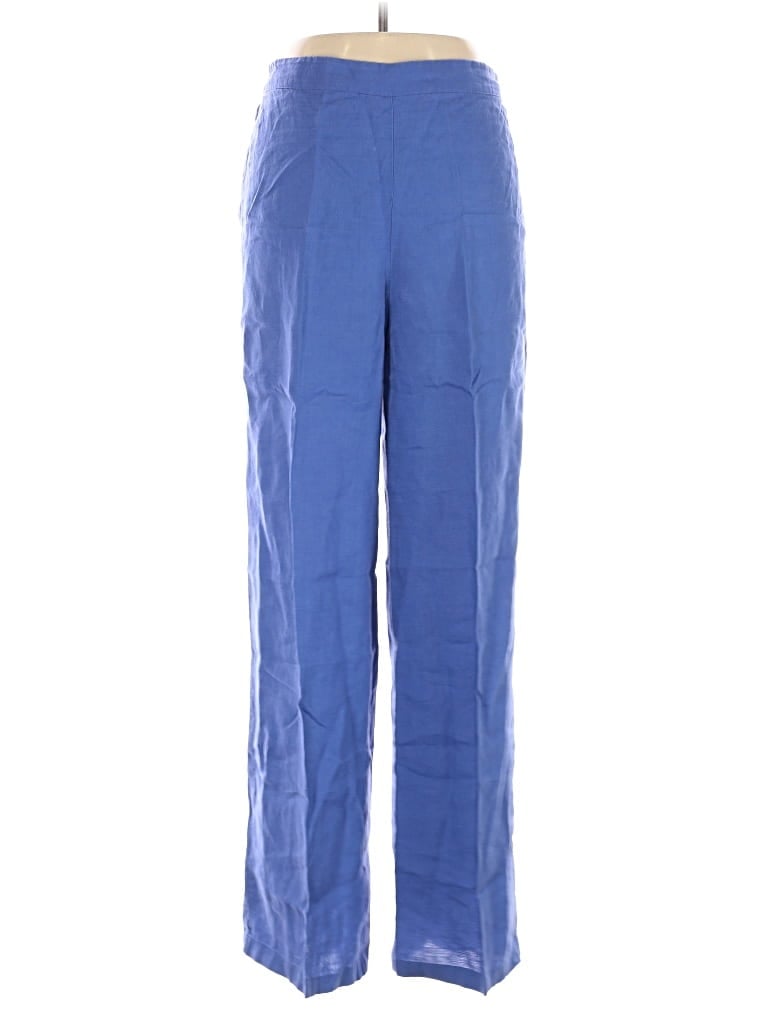 Pre-owned Magaschoni Linen Pants In Blue