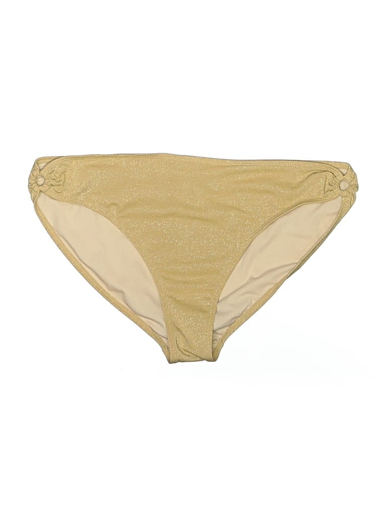 Pre-owned Daisy Fuentes Swimsuit Bottoms In Gold