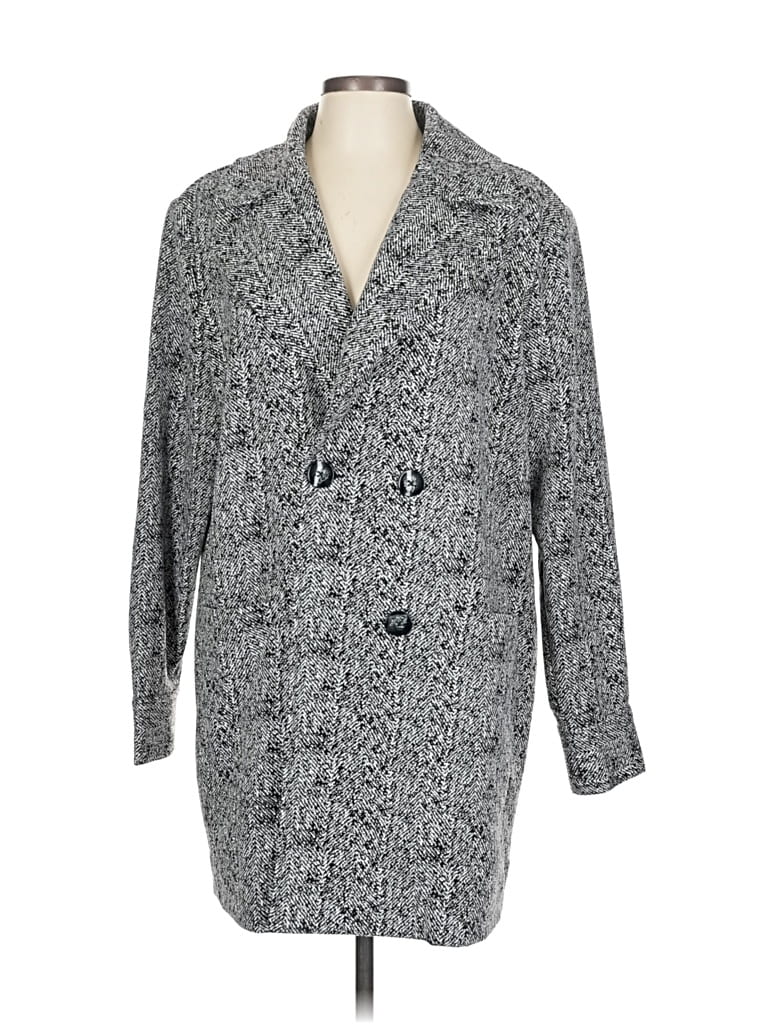 Pre-owned Cabi Coat In Gray