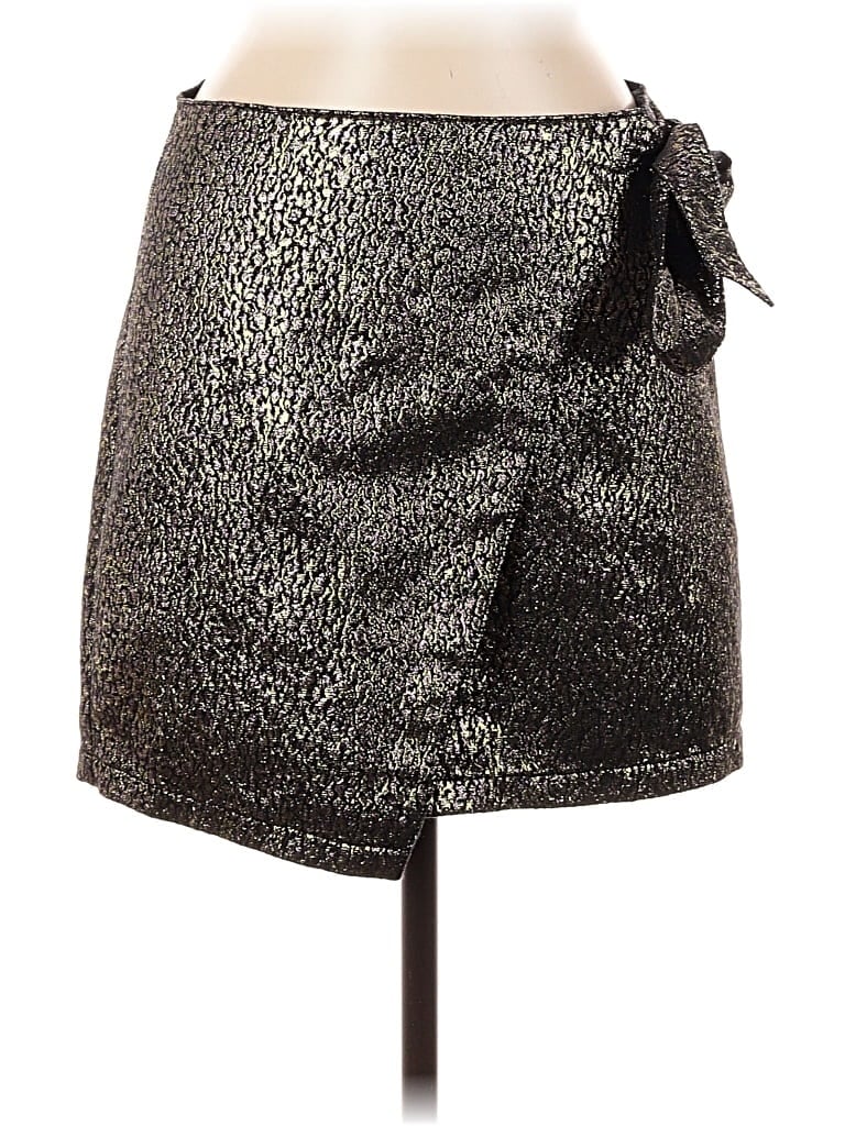 Pre-owned Express Casual Skirt In Gold