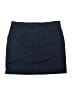 Lands' End Solid Blue Leather Skirt Size 14 - photo 2