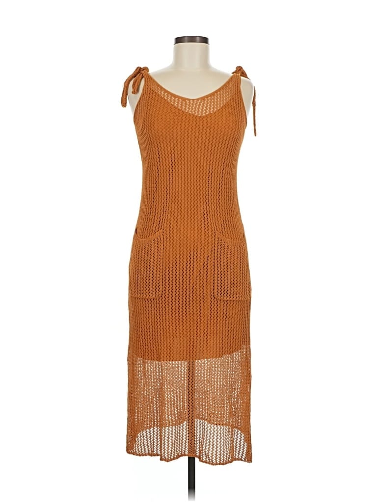 Pre-owned Urban Revivo Casual Dress In Orange
