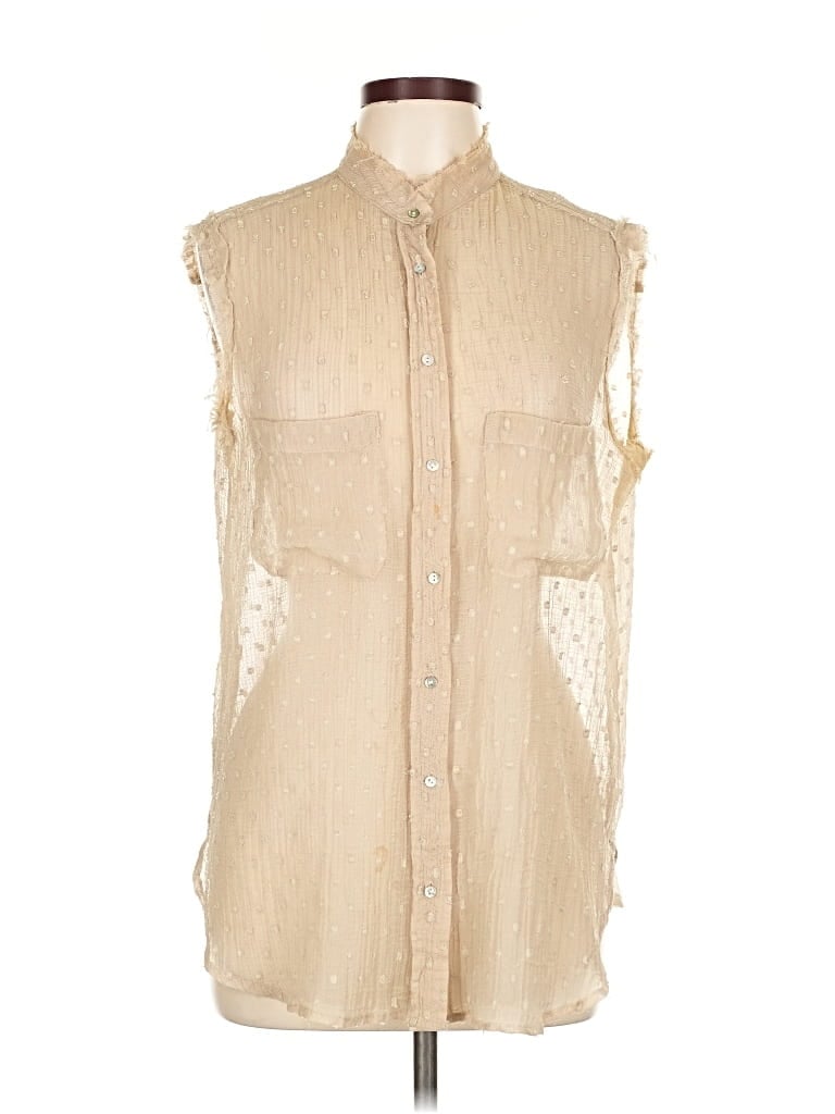 MNG Pre-owned Sleeveless T-shirt In Brown