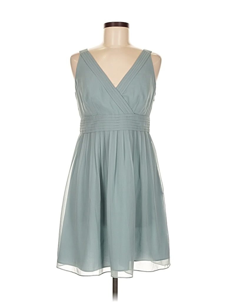 Pre-owned Ann Taylor Loft Cocktail Dress In Blue