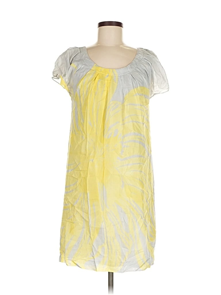 Pre-owned Calvin Klein Casual Dress In Yellow