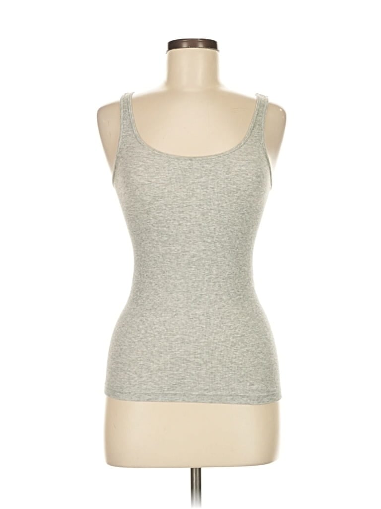 Pre-owned Assorted Brands Tank Top Gray Sweetheart Neckline Tops
