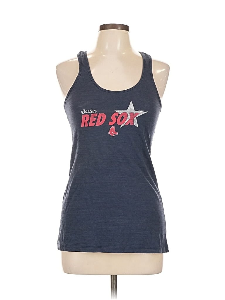 Pre-owned Soft As A Grape Tank Top Red Halter Neckline Tops