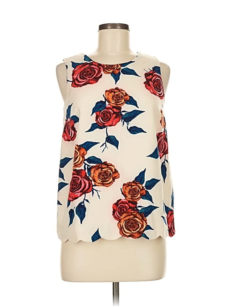 DARLING Pre-owned Sleeveless Blouse In White