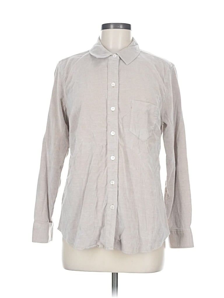 Pre-owned Tommy Bahama Long Sleeve Button Down Shirt In Gray