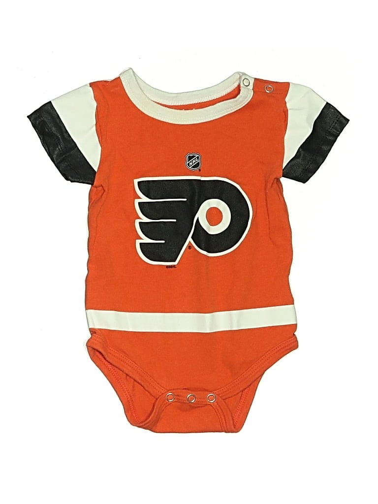 Click to view more detailed imagery on our partner's website Pre-owned Reebok Babies' Short Sleeve Onesie In Orange