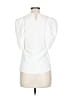 Unbranded 100% Polyester White Short Sleeve Top Size L (estimated) - photo 2