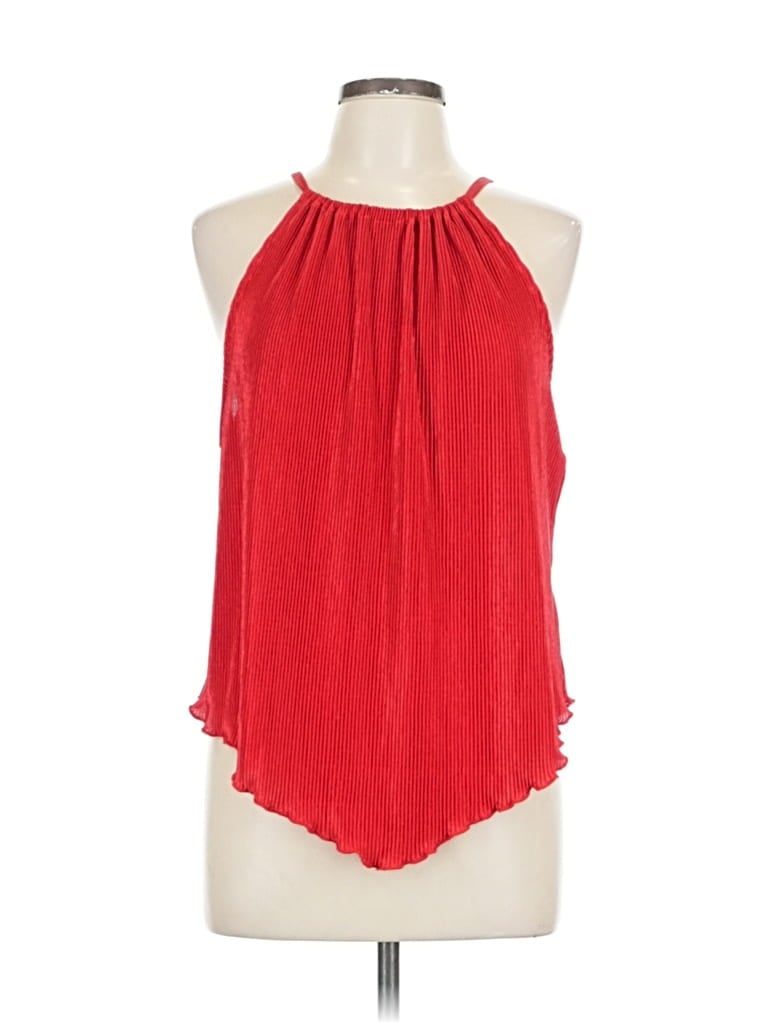 No Boundaries Sleeveless Blouse In Red