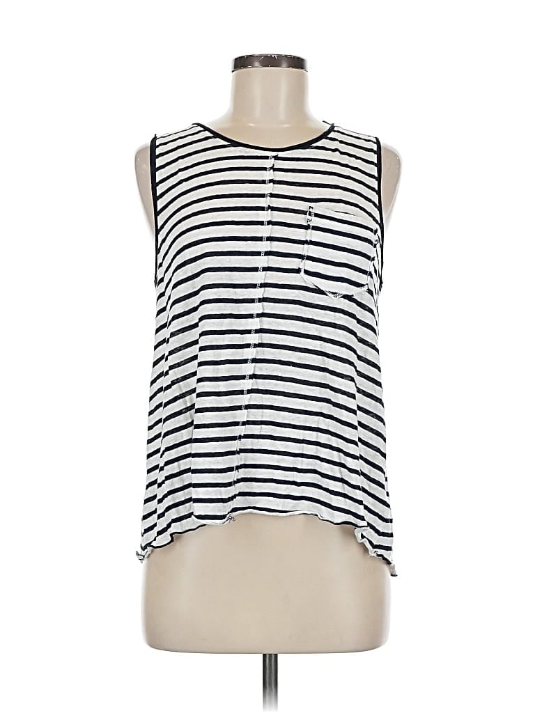 Pre-owned 7 For All Mankind Sleeveless T-shirt In White