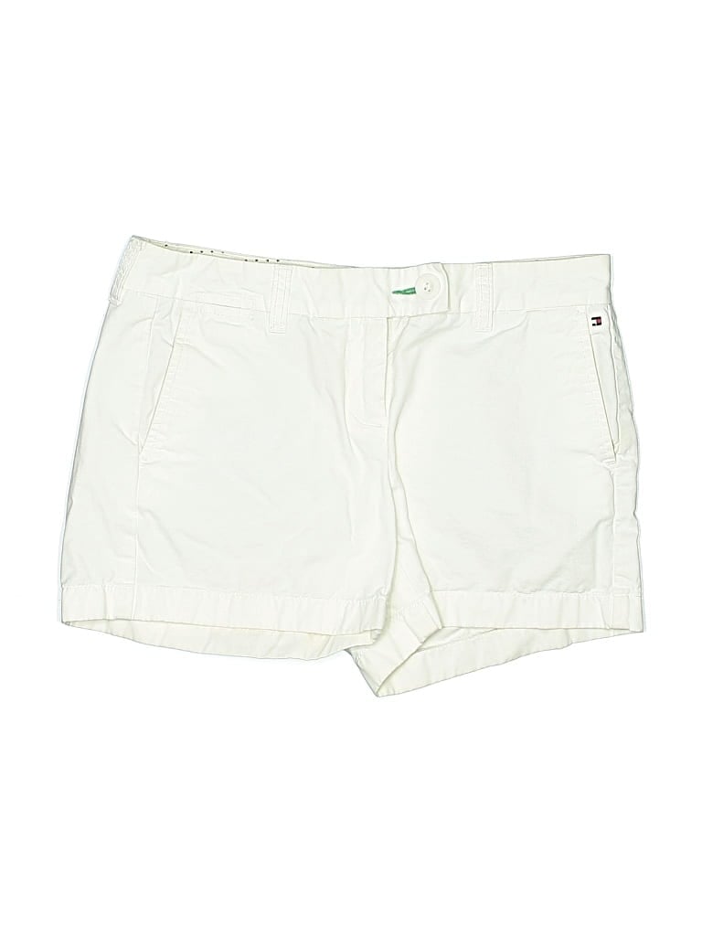 Pre-owned Tommy Hilfiger Khaki Shorts In White
