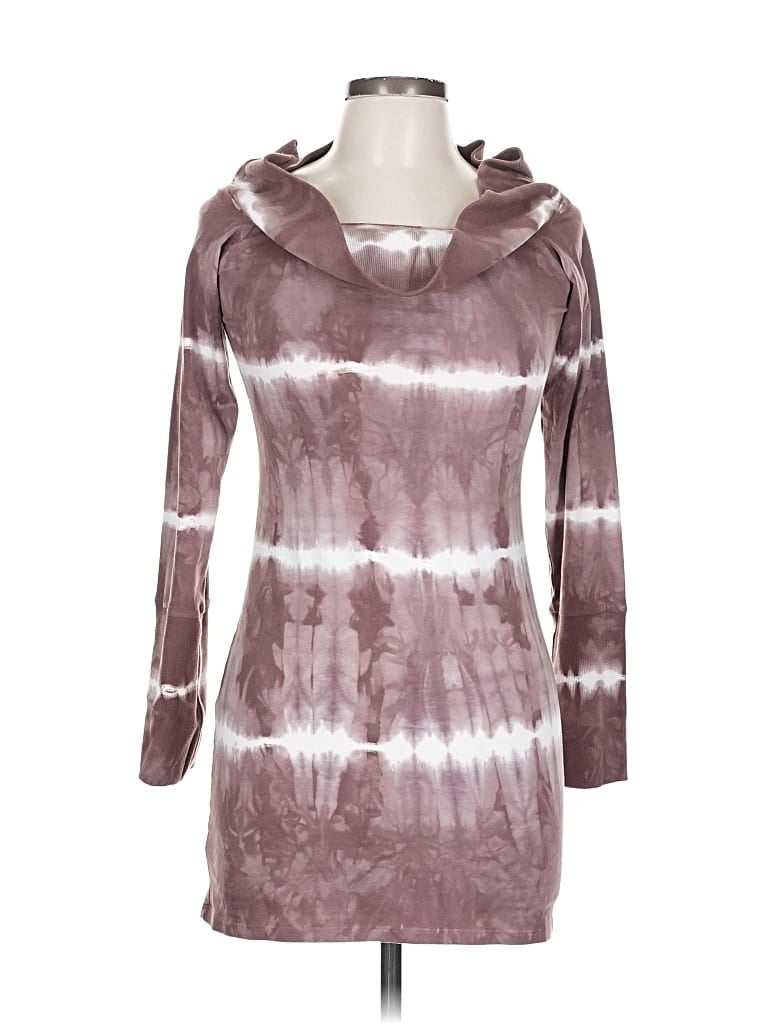 Pre-owned Frankies Bikinis Casual Dress In Burgundy