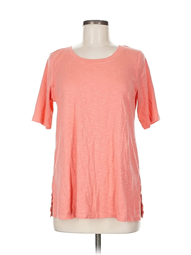 Click to view more detailed imagery on our partner's website Pre-owned Jjill Short Sleeve Top Orange Crew Neck Tops